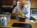 Randy cooks chili
