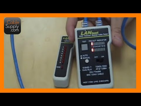 cable supply - Available at: http://cablesupply.com/146-testing We show how to use a network tester. The tester will test for continuity and wire-mapping. The vast majority...