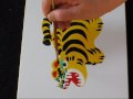 年賀状　かんたん　トラの描き方　（解説なし）　Tiger's drawing style