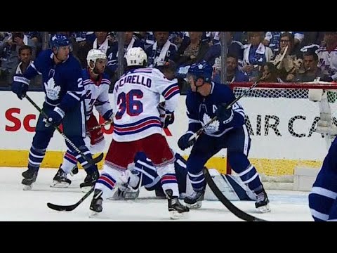 Video: Zuccarello gets stick below bar, Rangers battle back to tie game
