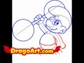 How to draw Smurfs, step by step