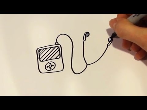 How to Draw a Cartoon Ipod