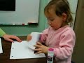 Paula and Ms. Boysen making a book