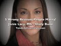 5 Wrong Reasons to Marry - Daily Buzz with Janie Lacy, MS