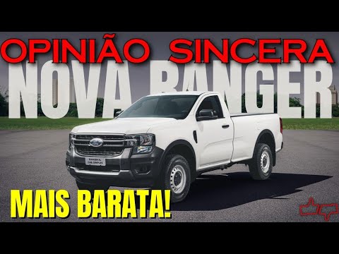Ford lança RANGER mais BARATA! Conheça a versão XL cabine SIMPLES. Vai vender mais que TOYOTA HILUX?