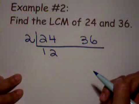 how to calculate lcm