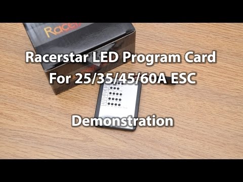 Racerstar LED Program Card For 25/35/45/60A ESC - Demonstration