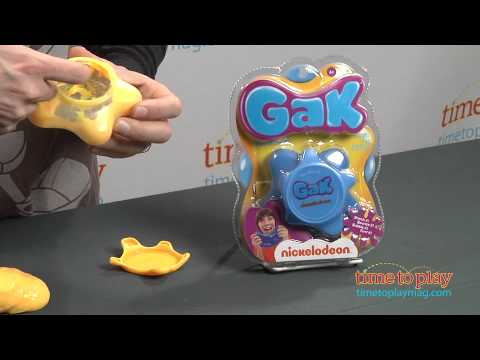 gak - See the full review at http://www.timetoplaymag.com/toys/3534/nsi/gak/ Nickelodeon's Gak is back! Gak is a squishable, squeezable, squashable, stretchable, b...