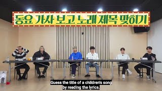 BTS singing and guessing the children songs/rhymes