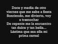Situaciones indecentes con letra Situaciones indecentes con letra