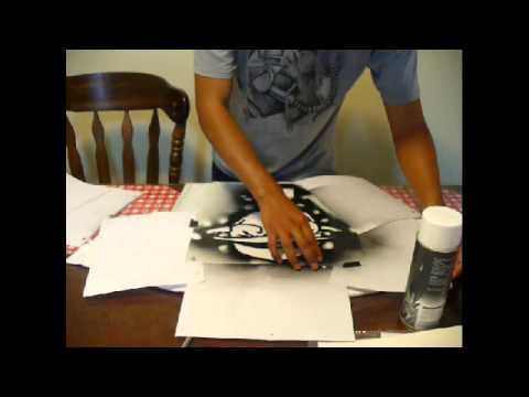 how to spray paint on t shirts