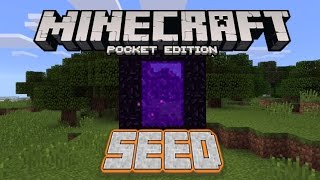 NETHER PORTAL AT SPAWN!! 0.15.1 Minecraft Pocket Edition Seed