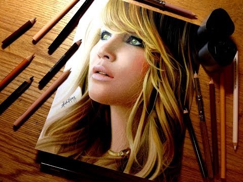 how to draw jennifer lawrence