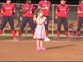 Kaitlyn Maher sings National Anthem at Washington Glory game