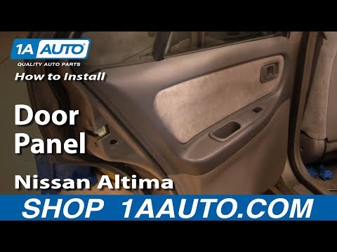 How To Install Replace Remove Rear Door Panel Nissan Altima 98-01 1AAuto.com