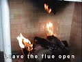 How to work the gas fireplace
