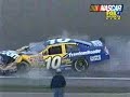 John Andretti and Tim Sauter have a hard crash