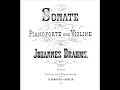 Brahms violin sonata op. 78 no. 1 in G major [1/3]