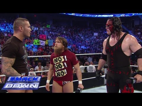 smackdown - Team Hell No and Randy Orton have trouble getting along before their Six-Man Tag Team Match against The Shield.