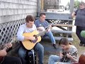 bluegrass jam with ron savoie, sierra hull, clay hess, ned luberecki,mike allain at rogersville bluegrass festival, new brunswick, canada
