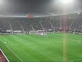 AZ Alkmaar v Everton Crowd scenes in away end AZ Alkmaar v Everton Crowd scenes in away end