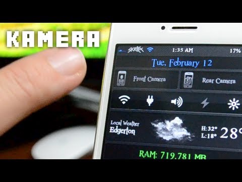 Best iOS 6 Cydia Widgets - Kamera For iPhone & iPod Touch