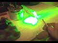 laser RPL 260 (260 MW) Class III B burns a match through plastic