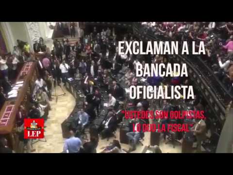 'Ustedes son golpistas, lo dijo la Fiscal'