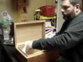 Seasoning a cigar humidor.