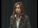 Cristina Fernandez en un acto en Florencio Varela Parte 2b