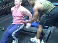 John Hudome training with Joe Patton