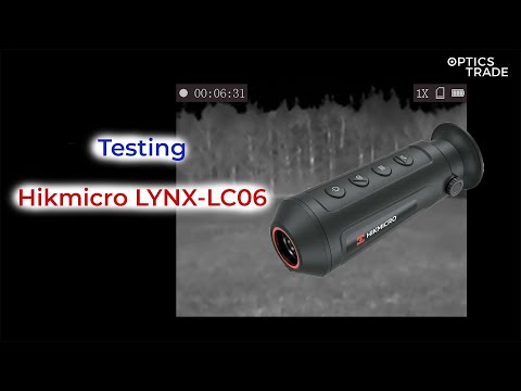 Ukázka termovizní detekce monokuláru Hikmicro LYNX LC06S