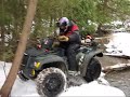 crossing the river john deere trailbuck 650 atv polaris