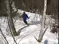Skiing woods top of Sugarbush North