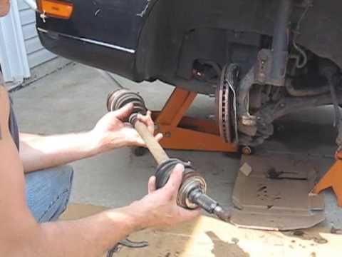 how to remove drive axle from transmission