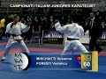 campionato italiano juniores karate mischiatti vs foresti 60