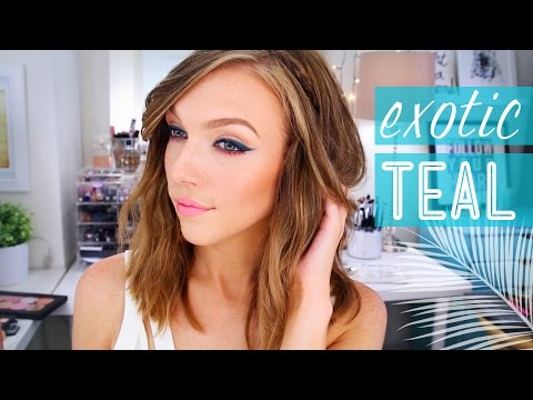 Exotic Teal Makeup Look