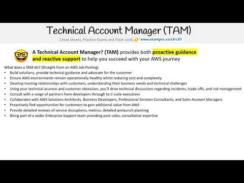 CLF-C01 — Technical Account Manager