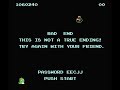 the bad ending to the nes game bubble bobble. you get this ending by beating the game by yourself.