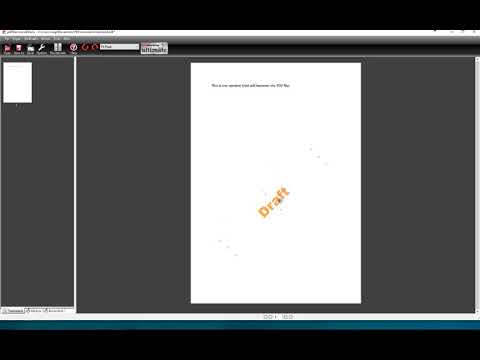 How to insert stamps or watermarks into a PDF