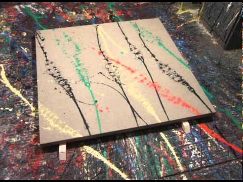 unified field theory - The third video in a series developing the art of Colour-field Splash and its relationship to the physics of string theory.