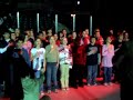 Juniata Students sing National Anthem at Storm