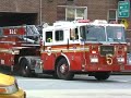 FDNY Engine 24 and Tiller ladder truck 5 responding FDNY Engine 24 and Tiller ladder truck 5 responding