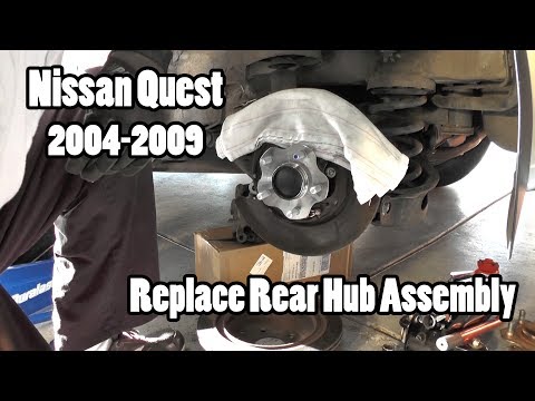 Nissan Quest Replace Rear Wheel Hub Assembly