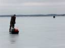 Ice Fishing on a Windy Day