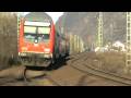 videos de Diverse BR143 mit Dostos und BR425 auf der rechten Rheinseite bei Oberhammerstein.