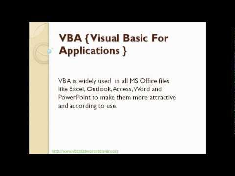 how to recover vba code