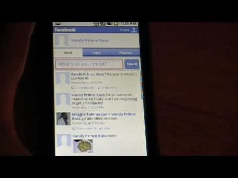 how to logout of facebook on droid x