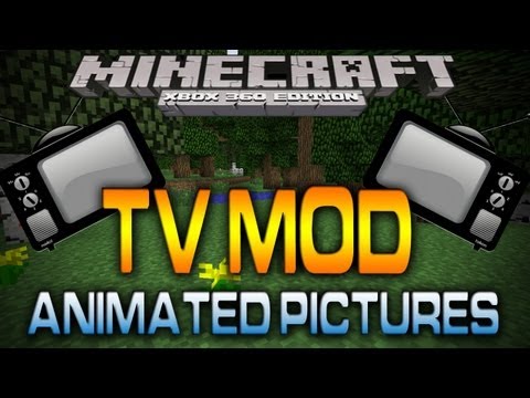 Minecraft (Xbox 360): TV MOD | CUSTOM ANIMATIONS (Map w/ Download)