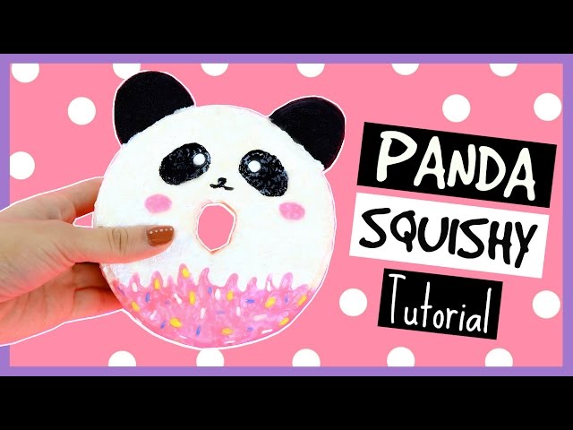 Diy Cute Panda Donut Squishy Tutorial SenzoMusic.com